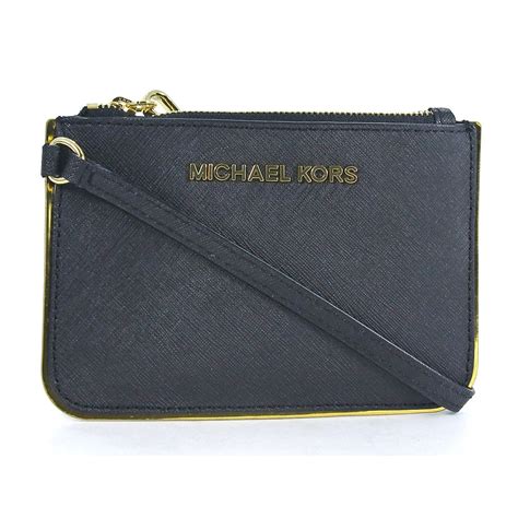 michael kors specchio black wallet|MICHAEL Michael Kors Specchio Jet Set Travel Flat .